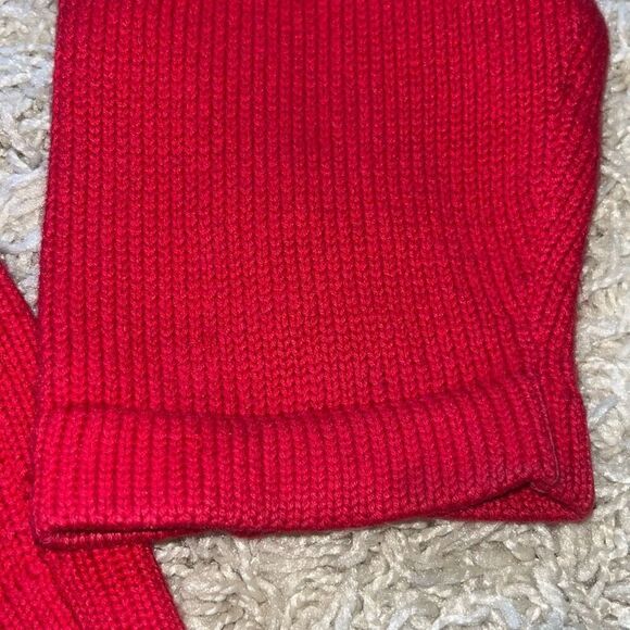 Vintage Berek 2 Red Christmas Sweater Takako Sakon Button Front Size Large - Picture 14 of 16